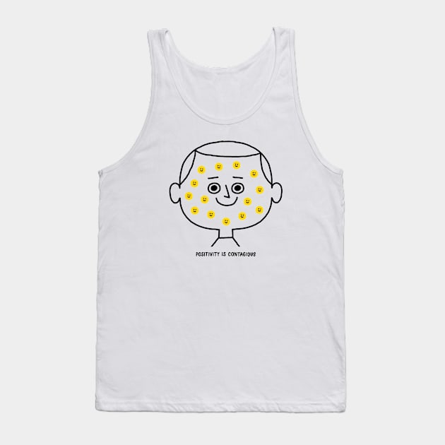 Positivity is Contagious Tank Top by Mauro Gatti Art